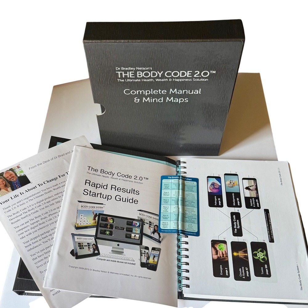 Dr Bradley Nelson The Body Code 2.0 Complete Manual & Mind Maps System Set